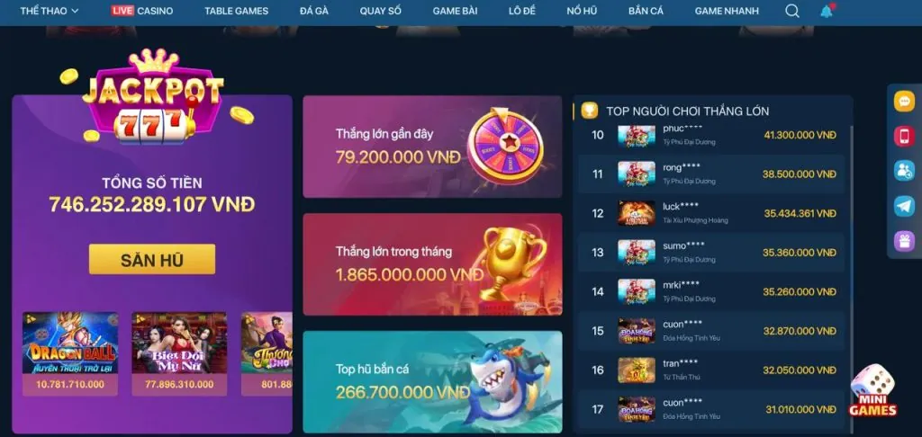 Hình ảnh minh họa các trò chơi đa dạng tại 33win68 Khuyến Mãi